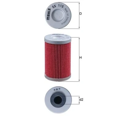 Bilde av MAHLE ORIGINAL OX 115 Oljefilter Filterinnsats