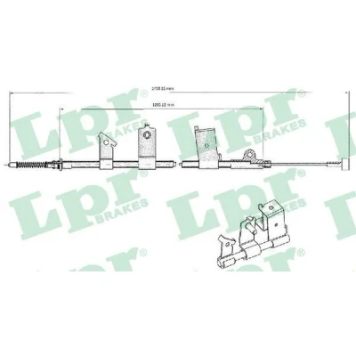 Bilde av Kabel, parkeringsbremse, Høyre Lpr C0475B nissan micra ii OE 365304F100