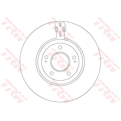 Bilde av TRW DF7302S Bremseskiver 320 32 5 114,3 ventilert spraylakkert MITSUBISHI: Lancer 7 Limousine