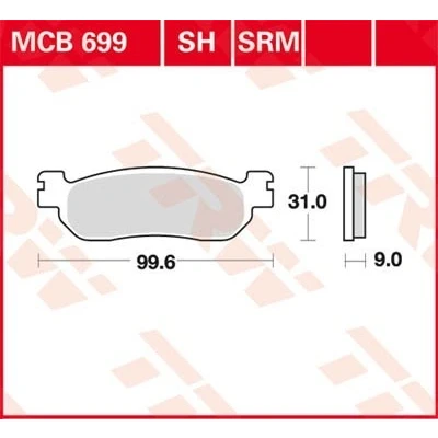 Bilde av TRW Sinter Street MCB699SH Bremseklosser