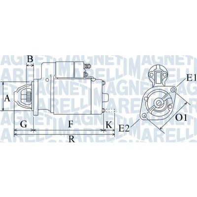 Bilde av MAGNETI MARELLI 063720349010 Starter 12 0,9 MITSUBISHI: PAJERO 2, L200 III Pick up, 1 Canvas Top