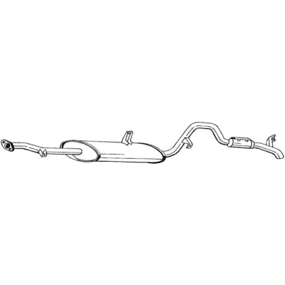 Bilde av sluttlyddemper, suzuki vitara, vitara cabrio, 1430060A40, 1430060A41