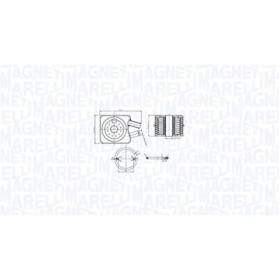 Bilde av MAGNETI MARELLI 350300003200 Oljekjøler VOLKSWAGEN: Multivan 5 (7HM, Transporter 5, Passat B6 Sedan, AUDI: A6 C5 A4 B5 Sedan