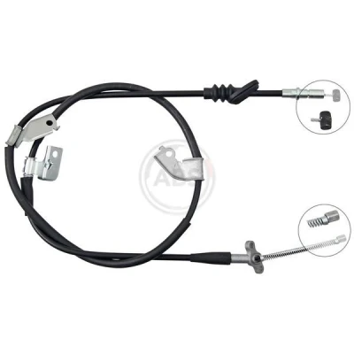 Bilde av Kabel, parkeringsbremse, Bakre venstre, honda civic sedan vii, viii, 47560 S5A 033, 043