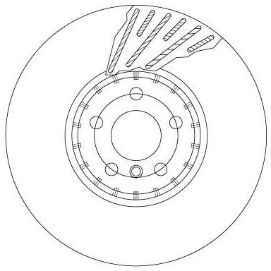 Bilde av TRW DF6890S Bremseskiver 348 36 5 112 ventilert, todelt bremseskive høy karbon BMW: Touring, 7, X3