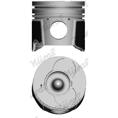 Bilde av NÜRAL 87 114708 00 Motorstempel 85,6 med kolberingbærer, for trapesstempelstang