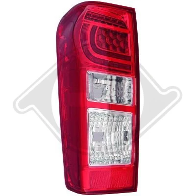 Bilde av DIEDERICHS 5404991 Baklykter venstre P21W, PY21W, LED ISUZU: D Max II Pick up