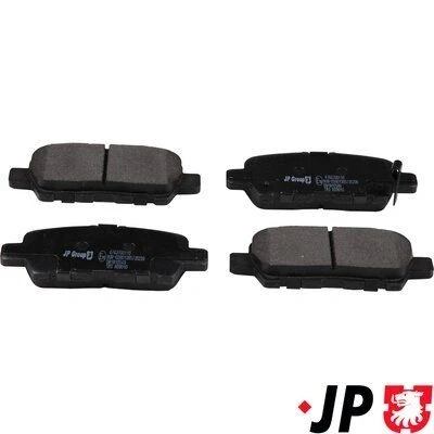 Bilde av JP GROUP 4763700110 Bremseklosser bakaksel med akustisk slitasjevarsel NISSAN: Leaf I, Juke, Pulsar Hatchback, SUZUKI: Grand Vitara 2 SUV