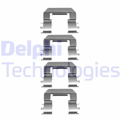 Bilde av DELPHI LX0667 Tibehørsett, skivebremse belegg HYUNDAI: i30 II Hatchback, Veloster, KIA: cee‘d Sportswagon, Pro Hatchback