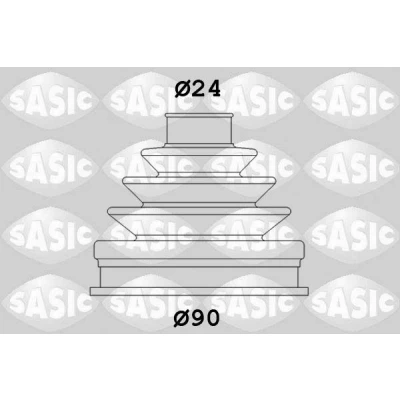 Bilde av SASIC 1906047 Drivakselmansjett hjulside AUDI: A4 B5 Avant, A6 C4 C5 VOLKSWAGEN: Passat GP Stasjonsvogn, Stasjonsvogn