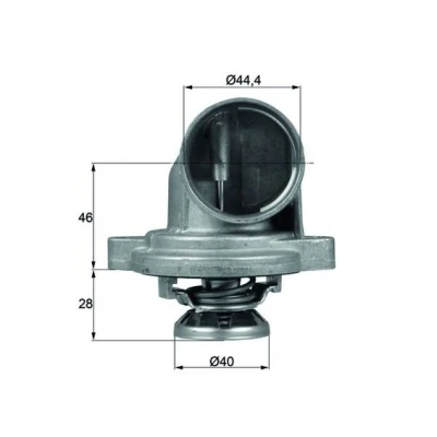 Bilde av MAHLE ORIGINAL TI 23 80 Termostat med tetning