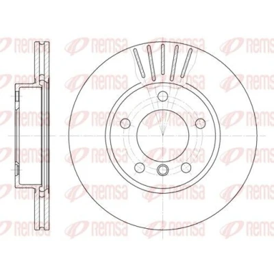 Bilde av REMSA 6324.10 Bremseskiver framaksel 286, 286 22 5 ventilert BMW: 3 Coupé, Touring, Sedan