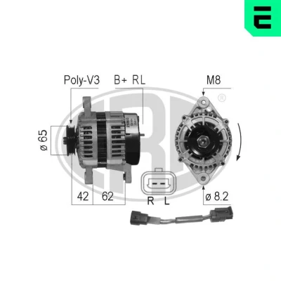 Bilde av ERA 210683A Dynamo 14V 65A