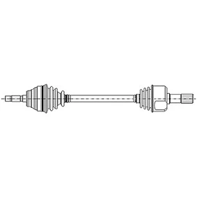 Bilde av METELLI 17 0522 Drivaksel 596 90