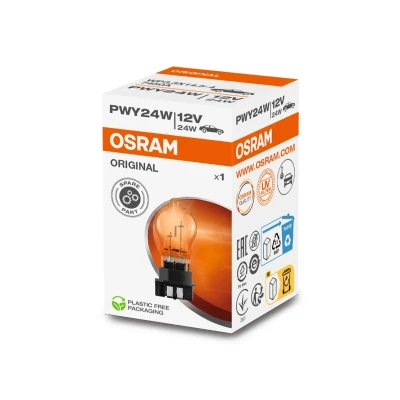 Bilde av OSRAM 7450A Lyspærer 12V 24W PWY24W AUDI: A4 B8 Avant, Sedan, A3 Sportback, VOLKSWAGEN: Transporter 6