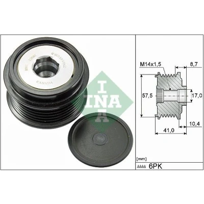 Bilde av INA 535 0282 10 Frihjul Dynamo spesialverktøy nødvendig for montering FORD: S Max Mk2, Mondeo 5 Kombi