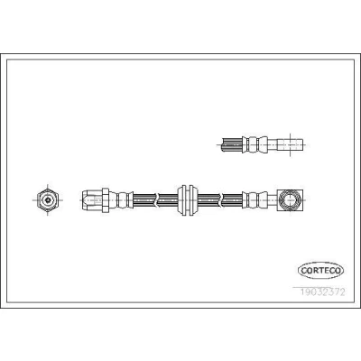 Bilde av CORTECO 19032372 Bremseslange framaksel 591 MINI: Hatchback, Cabrio