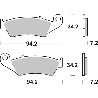 Bilde av BREMBO Sinter, Road Bremseklosser foran og bak 07KA17LA