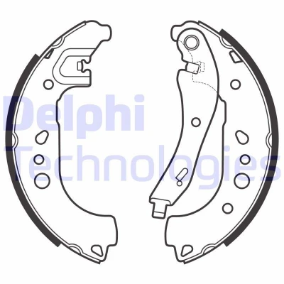 Bilde av DELPHI LS2149 Bremsesko 228 229 42