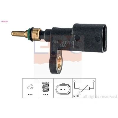 Bilde av FACET 7.3355 Kjølevæsketemperatursensor Made in Italy OE Equivalent svart SKODA: Octavia 2 Combi, Superb III Stasjonsvogn