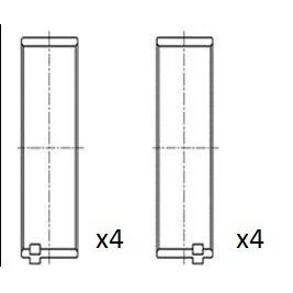 Bilde av Stempelstanglager FAI AutoParts BB2071 STD