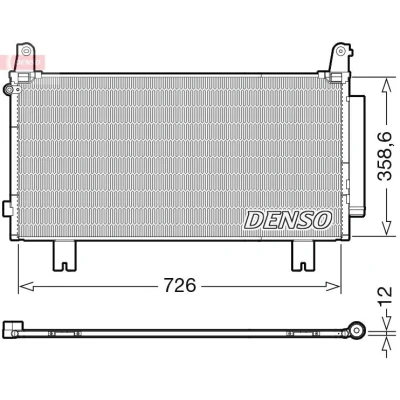 Bilde av DENSO DCN40032 Kondensator med tørker R 134a