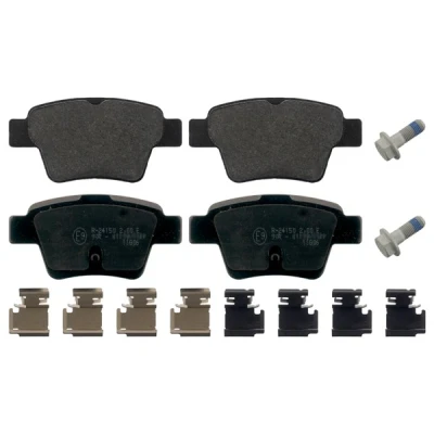 Bilde av BLUE PRINT ADP154226 Bremseklosser bakaksel med festemateriell PEUGEOT: 207 Hatchback, 307 Stasjonsvogn, SW, CITROËN: C4 I Hatchback