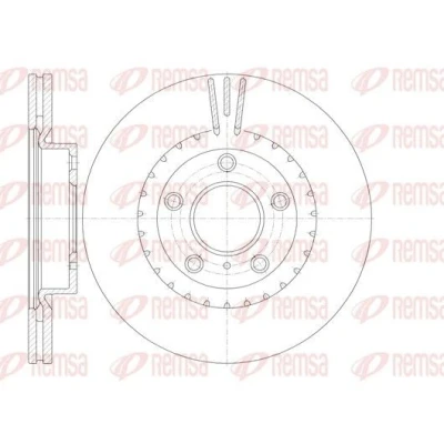 Bilde av REMSA Bremseskive NISSAN: 350Z Coupé framaksel 295,7, 296mm 24mm 5 114,3mm ventilert 61722.10 402069J400,40206AM800 Bremseskiver, Skivebremser
