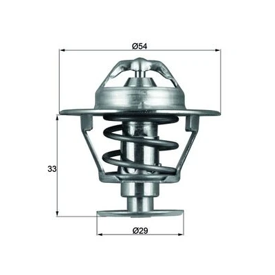 Bilde av MAHLE ORIGINAL TX 86 76D Termostat 76 54 med tetning MITSUBISHI: L200 III Pick up