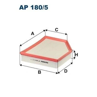 Bilde av FILTRON AP 180/5 Luftfilter 50,5 232,5 297,5, 185 Filterinnsats VOLVO: V40 Hatchback