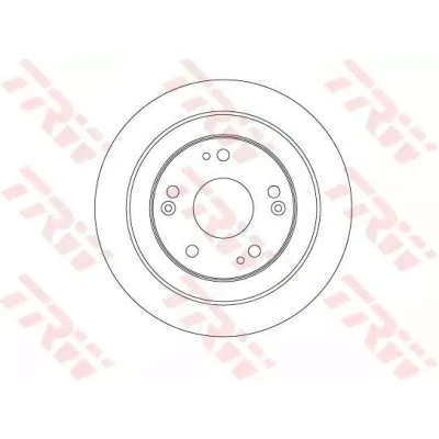 Bilde av TRW DF6526 Bremseskiver 276 10 5 fullt ut spraylakkert HONDA: CIVIC 9, 9 Tourer, 8