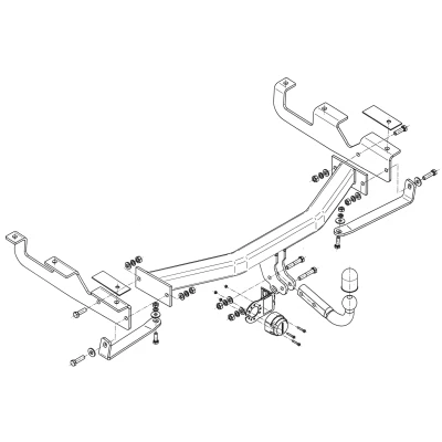 Bilde av Tilhengerfeste, standard jeep grand cherokee ii (wj, Wg),