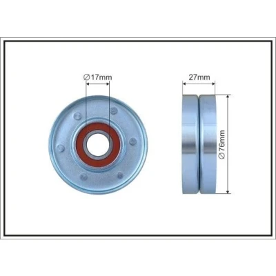 Bilde av Strammerull, kilerem med ribber, jaguar,land rover, AJ88003, C2C36146, C2S11662, C2S45579, PQG 500030