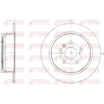 Bilde av REMSA Bremseskive bakaksel 309, 309mm 10mm 5 fullt ut 61650.00 Bremseskiver, Skivebremser