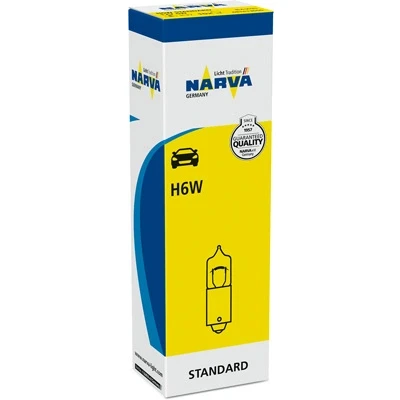 Bilde av NARVA 681613000 Lyspærer 12 6 H6W BMW: 5 Sedan, 1 Hatchback, X5, MERCEDES BENZ: E Klasse T modell, B Klasse, AUDI: A4 B6 Avant, Sedan