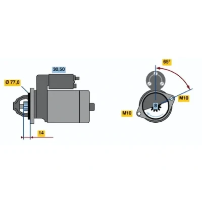 Bilde av Starter BOSCH 0 986 017 721