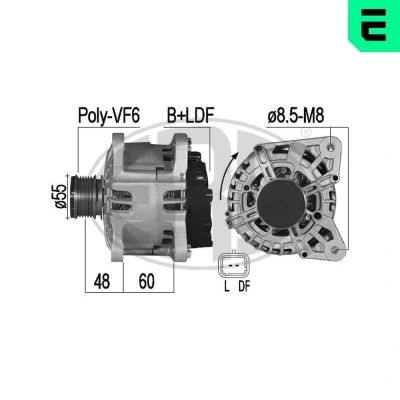 Bilde av ERA 209546A Dynamo 14V 150A