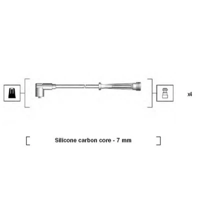 Bilde av MAGNETI MARELLI 941145380735 Pluggledninger RENAULT: Kangoo I