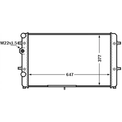 Bilde av MAHLE ORIGINAL CR 1512 000S Radiator