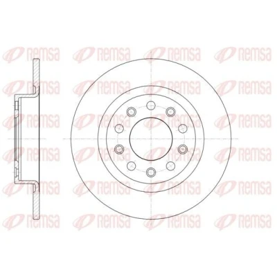 Bilde av REMSA 61445.00 Bremseskiver bakaksel 263,9, 263,9 10 5 fullt ut ALFA ROMEO: Giulietta Hatchback