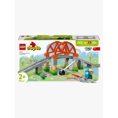 Bilde av LEGO DUPLO Town 10426 Utvidelsessett med togbro og skinner Byggesett Plast