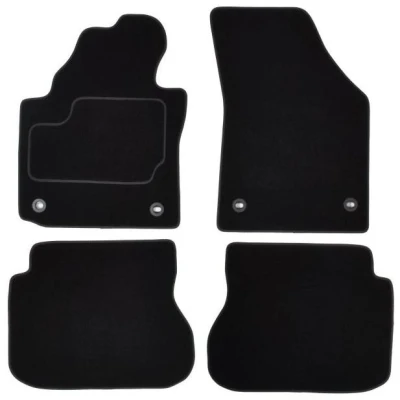 Bilde av MAMMOOTH Gulvmatte sett Tekstil foran og bak 4 svart A041 VW50 PRM 01 VOLKSWAGEN: Caddy 3