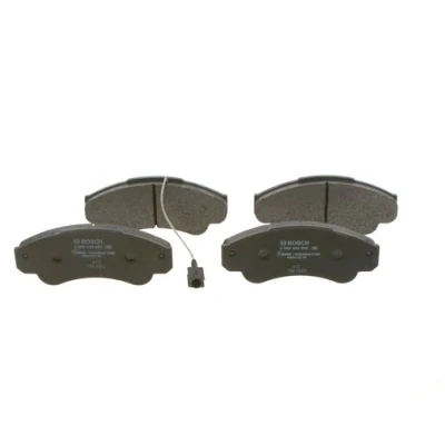 Bilde av BOSCH 0 986 494 850 Bremseklosser Low Metallic med integrert slitasjesensor antihyle blikk PEUGEOT: Boxer Van, CITROËN: Jumper I Minibuss