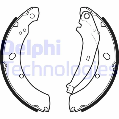 Bilde av Bremsesko sett, Bakaksel, chrysler pt cruiser, cruiser combi van, skoda fabia ii, rapid, rapid spaceback, vw polo sedan v, 05114500AA