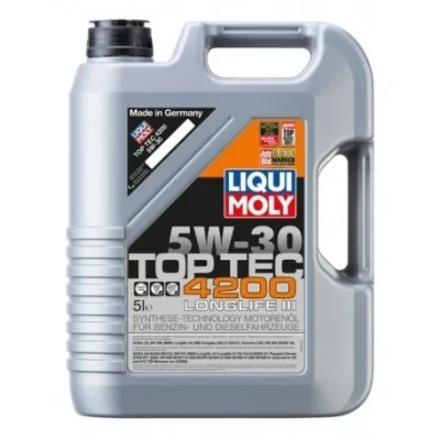 Bilde av Liqui Moly Top Tec 4200 5W 30 5l Motorolje 8973 AUDI: A6 C6 Avant, C4 LAND ROVER: Discovery 4, PEUGEOT: 508 I Sedan