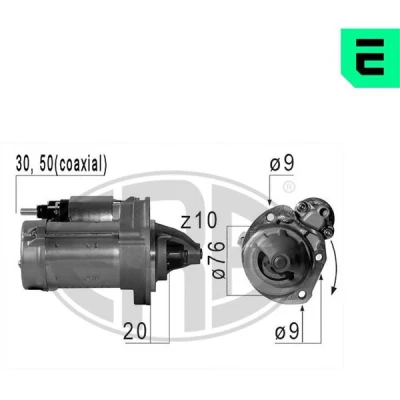 Bilde av ERA 220672A Starter 12 1,4 10 FIAT: 500 Hatchback
