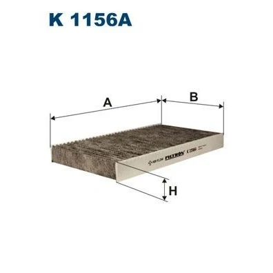 Bilde av FILTRON K 1156A Kupéfilter Karbonfilter 289 161 30 IVECO: DAILY 3 Kasten/Kombi
