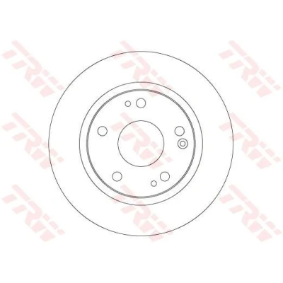 Bilde av TRW DF6704 Bremseskiver 260 9 5 114,3 fullt ut spraylakkert høy karbon HONDA: CIVIC 10