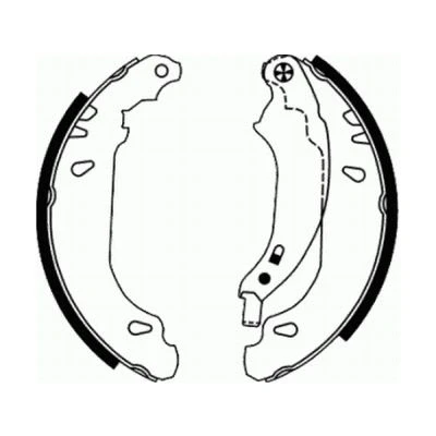Bilde av ABE C0R016ABE Bremsesko bakaksel 180 42 BOSCH RENAULT: CLIO 2