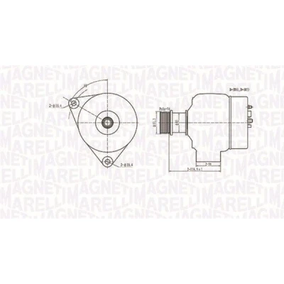 Bilde av MAGNETI MARELLI 063731138010 Dynamo 12V 90A CHRYSLER: VOYAGER 4